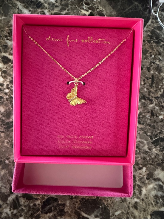 a new day Jewelry - Butterfly necklace 14k gold
Plated cubic zirconia NWT